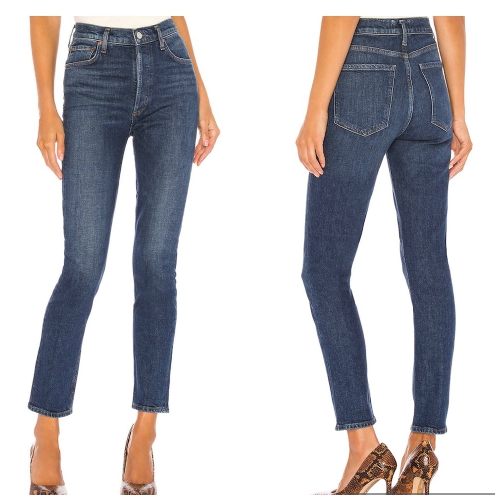 AGOLDE Nico High Rise Slim in Fixation jeans